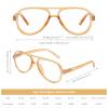 DOOViC 3 Pack Retro Aviator Reading Glasses for Women Men Lightweight Blue Light Blocking Computer Readers 2.75 view 3