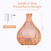 500ml Essential Oil Diffuser with 5*10ml Essential Oil, BeAmazed Humidifier, Diffusers for Home, Aromatherapy Diffuser with Remote Control, Diffusers for Essential Oils Large Room (Yellow Wood Grain) view 4