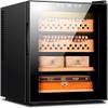 50L Electric Cigar Humidor Cabinet, 300 Count Storage with Spanish Cedar Shelves & Drawers, Ideal for Cigar Enthusiasts, Premium Quality Humidification System view 1