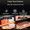 50L Electric Cigar Humidor Cabinet, 300 Count Storage with Spanish Cedar Shelves & Drawers, Ideal for Cigar Enthusiasts, Premium Quality Humidification System view 3