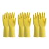 KELINFONG 3 Pairs Rubber Gloves Cleaning, Household Waterproof Non-Slip Reusable Dishwasher Gloves for Home Kitchen Bathroom view 1