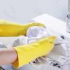 KELINFONG 3 Pairs Rubber Gloves Cleaning, Household Waterproof Non-Slip Reusable Dishwasher Gloves for Home Kitchen Bathroom view 3