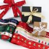 Christmas Gift Wrapping Ribbon, Red, Green, 2 Rolls Printed Grosgrain Ribbons for Crafts, Floral Bouquets, Sewing, Party and Festive Holiday Decor (2 Rolls(Green/Red), 1 Rolls=3/8in * 10Yards) view 3