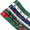 Christmas Gift Wrapping Ribbon, Red, Green, 2 Rolls Printed Grosgrain Ribbons for Crafts, Floral Bouquets, Sewing, Party and Festive Holiday Decor (2 Rolls(Green/Red), 1 Rolls=3/8in * 10Yards) view 4