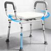 Heavy Duty Swivel Shower Chair with Arms view 1