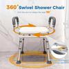 Heavy Duty Swivel Shower Chair with Arms view 3