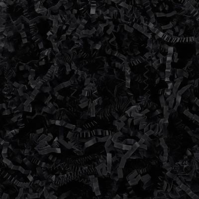 7OZ Crinkle Shredded Paper Filler for Gift Baskets, Black Crinkle Papers Filler Basket Stuffing for Halloween Gifts Decor, Gift Bag Filler Raffia for Father's Day Men Boys, Papers Shred for Wedding Birthday Gift