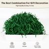2LB Shredded Crinkle Paper Filler For Gift Baskets, Green Crinkle Papers Filler For Christmas Thanksgiving Gifts, Basket Gift Box Stuffing For Bridesmaid Proposal Gifts, Raffia For Birthday Festival view 2