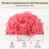 7OZ Basket Gift Bag Box Filler Confetti For Valentines Day Gifts, Pink Crinkle Cut Filler Shredded Paper For Gift Baskets, Papers Shred For Women, Basket Stuffing For Anniversary Birthday Party view 4
