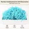 7OZ Light Blue Crinkle Cut Paper Filler for Small Gift Boxes and Basket view 2