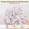 7OZ Shredded Crinkle Paper Filler For Gift Baskets, Diamond White Crinkle Papers Filler For Christmas New Year Gifts Decor, Gift Box Papers Shred Basket Stuffing Raffia For Bridesmaid Proposal Gifts view 2