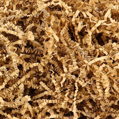 2LB Crinkle Shredded Paper Filler For Gift Baskets, Brown Kraft Crinkle Papers Filler For Thanksgiving Valentine's Day Halloween Gifts Decor, Gift Box Basket Stuffing Raffia For Birthday Festival