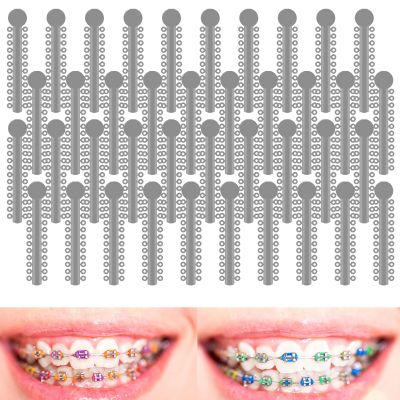 TTKBHHQ-1040pcs Orthodontic Ligature Ties Multi-Color Orthodontic Elastomeric O-Rings Braces Rubber Bands,26 O-ring ligatures per unit (Grey)
