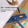 2025 New Plus Mop, 360 Rotation Plus Flat Mop Set, Wet and Dry Large Self Wringing Flat with 4/6 Washable Microfiber Pads (1 Blue+6 Microfiber) view 2