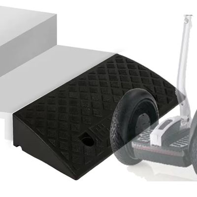 Wheelchair Curb Ramp - Anti-Slip Driveway Threshold Ramp for Easy Access(Black,20x8.7x1.6in)