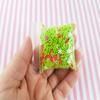 Mean ONE Acid Green with Red Hearts and Snowflakes Sprinkle Mix, Polymer Clay Fake Sprinkles, Decoden Funfetti Jimmies rdnqu (Bag: 15 Grams) view 3