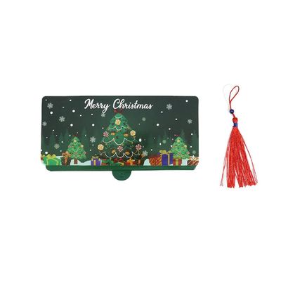 PISIWER Christmas Money Holder Christmas Surprise Money Card Holder with 10 Slots Xmas Gift for Xmas Cash Card Supplies(Green)