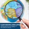 10X 30X Handheld Magnifying Glass for Reading - 110mm Diameter, PMMA Lens, Lightweight ABS Frame, Large Magnifier for Kids Seniors,Suitable for Close Work Hobbies and Science view 3