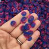 10mm Starry Night Purple Blue and Pink Polymer Clay Round Confetti Circles, Fake Sprinkles, Decoden Funfetti Jimmies rdnqu (Bag: 30 Grams) view 1