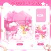 Neptniopllab Pink Giraffe Gift Bag with Tissue Paper & Card Safari Jungle Animal Party Favor Bag for Baby Girl's Newborn Birthday or Baby Shower Celebration view 2