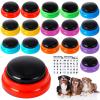 Jerify 16 Pcs Voice Recordable Dog Buttons for Communication Pet Cat Talking Buttons with Stickers 30 Seconds Interactive Speech Training Buzzers for Cat Pet Dog view 1
