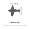 LcingTify Airplane Cupcake Toppers Plane Cake Topper Air Force Cupcake Topper Airplane Baby Shower Decorations Birthday Themed Party Decorations Kids Decorations Supplies Gery Cupcake view 2
