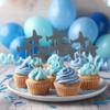 LcingTify Airplane Cupcake Toppers Plane Cake Topper Air Force Cupcake Topper Airplane Baby Shower Decorations Birthday Themed Party Decorations Kids Decorations Supplies Gery Cupcake view 3