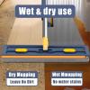 Large Flat Mop and Bucket System Self-Wringing Floor Mop Set with 54" Stainless Steel Handle, Saker 360 Swivel Head, Plus Mop for Home Cleaning on Tile, Wood, Laminate (B-White) view 3