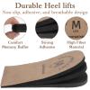 2 Pack Heel Lifts, Adjustable Heel Lifts for Women Leg Length Discrepancy, Man Shoe Lift Pain Relief, Brown Heels Pads for Shoes(Medium) view 3