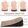 2 Pack Heel Lifts, Adjustable Heel Lifts for Women Leg Length Discrepancy, Man Shoe Lift Pain Relief, Brown Heels Pads for Shoes(Medium) view 4