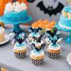 Foowztao 72 Pcs Edible Halloween Bat Cupcake Toppers Wafer Paper Halloween Bat Cupcake Picks Baby Shower Kids Birthday Party Cake Decorations Supplies view 4