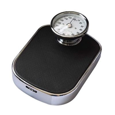 350lb/160kg Capacity Extra Large Mechanical Dial Heavy Duty Professional Accurate Body Weight Scales(Black) (Black)