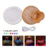 7-Color LED Essential Oil Diffuser - Wooden Aroma Humidifier(Light) view 2