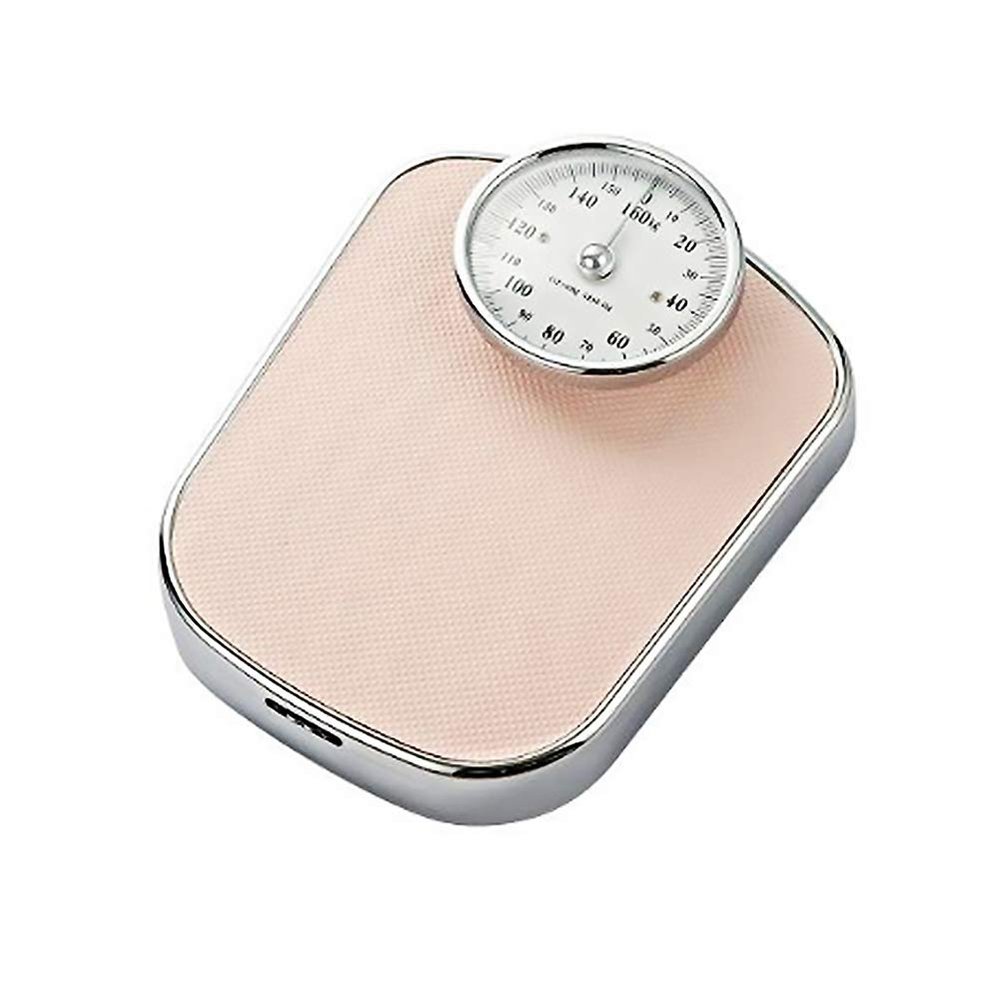 350lb/160kg Capacity Extra Large Mechanical Dial Heavy Duty Professional Accurate Body Weight Scales(Black) (Pink)