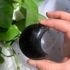 100g 2pcs Ice Obsidian Crescent Moon Carving - Ice Type Protection Talisman for Witches & Healers Hand-Carved Dark Moon Ritual Tool Negative Energy Cleansing view 3