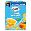 Dole Diced Peaches No Sugar Added - Dole Fruit Bowls Snacks - 4 oz Fruit Bowls - 12 Pack view 1
