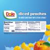 Dole Diced Peaches No Sugar Added - Dole Fruit Bowls Snacks - 4 oz Fruit Bowls - 12 Pack view 2