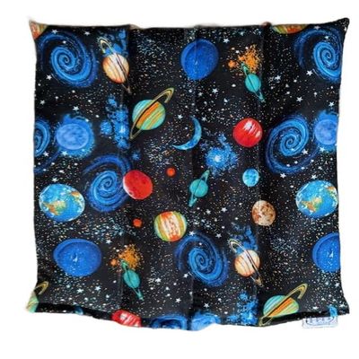 4 Chamber Lumbar Back, X Large, Hot Cold Pack, Herbal Pack, Heat Wrap, Organic, Flax Seed, Microwave Therapy, Planets