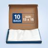 Clearly Elegant Food Storage Bags, 2 Gallon Freezer Bags 13"x15" for Pantry and Meal Prep, Disposable Food Storage Bags for Parties and Events, Heavy Duty Bag with Slider Closure for Easy Sealing view 3