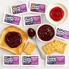 Assorted Jelly Pack 30 Single-Serve Portions (0.5 oz Each) Concord Grape Jelly & Mixed Fruit Jelly Breakfast Spreads Variety Pack for Toast, Bagels, Pancakes, Snacks & On-the-Go Use view 2