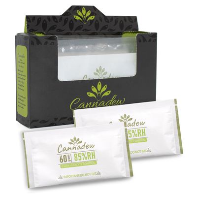 85% RH 60Gram (5 Pack) Two-Way Humidity Control Packets Humidity Packs & Humidity Absorber for Storage, Hydration Packets in Resealable Bag