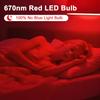 Verbeeck 670nm Red Light Bulb,9W E26 A19 Red Light Sleep Therapy Bulb,Dimmable,Melatonin Promoting,Healthy Sleep Light,Night Light for Bedroom,Baby Nursery,Reading,3 Pack view 2