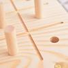 9 Hole Wooden Pegboard Flip Peg Board Educational Versatile Portable Home Sensory Board Training for Finger Dexterity Elderly view 2