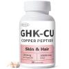 GHK-Cu Copper Peptide Supplement, Anti-Aging & Hair Growth Support, Improves Skin Elasticity & Firmness, Thicker, Fuller Hair, Easy Absorption, Precisely Dosed, 90 Vegan Capsules