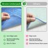 Wnote Reusable Incontinence Bed Pads (34"x52", 2 Pack) - Ultra Absorbent Waterproof Mattress Protector Underpads, Blue Washable Pee Pads for Adults, Seniors view 2