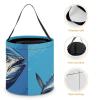 LLUTSNTH Colorful Tuna Large Halloween Tote Treat Bag for Trick Or Treat, Halloween Goodie Candy Bags, Reusable view 4