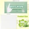 Cptoion 300pcs Body Wet Wipes, Individually Wrapped, Unscented view 2
