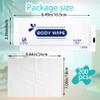 Cptoion 200pcs Body Wet Wipes, Hand Wipe, Individually Wrapped view 2