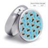 Portable Medicine Box, Red Panda Blue Round Pill Organizer, Compact Case for Fish Oil, Travel Pill Holder Purse Carry for Seniors view 2