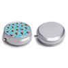 Portable Medicine Box, Red Panda Blue Round Pill Organizer, Compact Case for Fish Oil, Travel Pill Holder Purse Carry for Seniors view 3